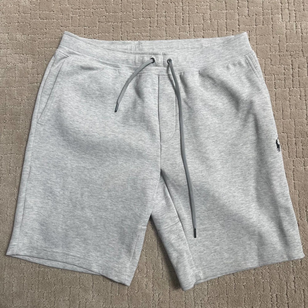 Mens Polo Ralph Lauren Fleece Shorts Size M Navy Pony Sweatshort GREAT CONDITION